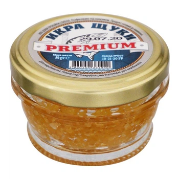Икра щуки "Premium", 50 г., стекл. банка к71940