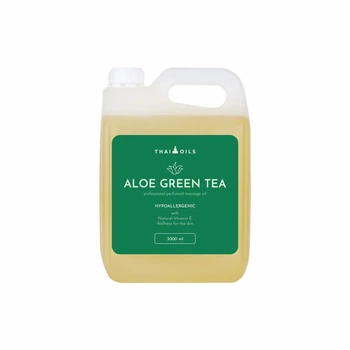 Профессиональное кокосовое массажное масло «Thai Oils» «Aloe green tea» 3000 ml