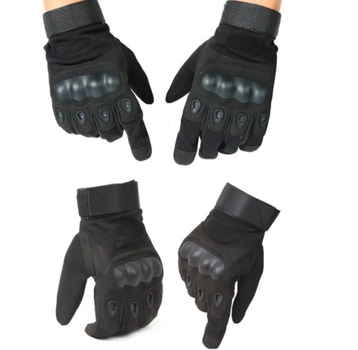 Закрытые тактические перчатки Черные Размер M (2105224211)