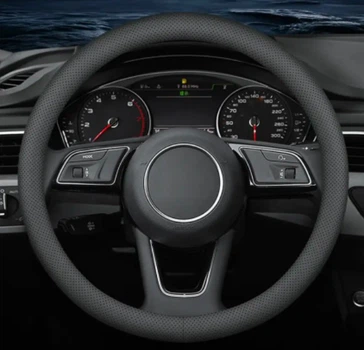 Чохол на кермо обплетення для автомобіля натуральна шкіра DLCar Lux