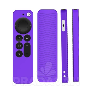 Чехол для пульта Apple TV 4K 2021/2022 Siri Remote силиконовый Фиолетовый