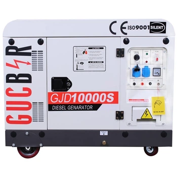 Генератор дизельный Gucbir GJD10000S 10,6 кВА, 1 фаза, электростартер, Турция