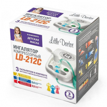 Інгалятор (небулайзер) Little Doctor LD-212C для дітей компресорна гарантія 3 роки Білий