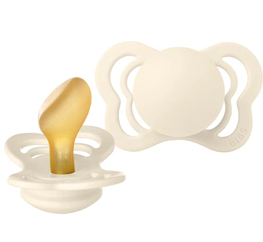 Пустушка латексна BIBS Couture Ivory 6 міс.+, розмір 2