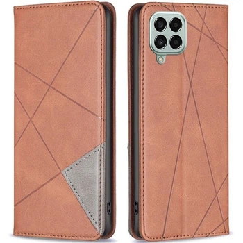 Чехол-книжка с кармашками UniCase Geometric Pattern для Samsung Galaxy M33 (M336) - Coffee