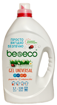 Гель для прання Be&Eco UNIVERSAL 3700 мл 120 пр