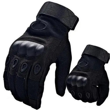 Тактичні Рукавиці Oakley Tactical Gloves PRO повнопалі чорні розмір L