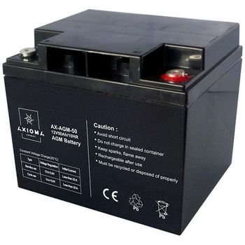 Аккумулятор AGM 50 Ач 12 В, AX-AGM-50, AXIOMA energy