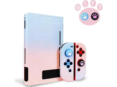 Защитный жесткий чехол BauTech Для Nintendo Switch, JoyCon и задняя крышка розовый (1010-917-00)