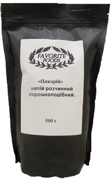 Цикорий Индийский растворимый FAVORITE FOODS порошкообразный 500 г. Дой-Пак упаковка.