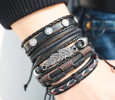 Набор браслетов Primo из 5-ти штук IF ME Cuff Primo черный