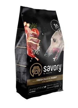 Сухой корм Savory Fresh Duck & Rabbit Adult для взрослых собак с уткой и кроликом 3 кг