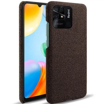 Защитный чехол KSQ Cloth Style для Xiaomi Redmi 10C - Brown