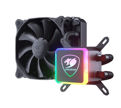 Система водяного охлаждения Cougar Aqua 120 RGB, Intel:775/1151/1155/1156/1366/2011/2066, AMD:AM4/FM2/FM1/AM3+/AM3/AM2+/AM2, 154х120х27мм, 4-pin