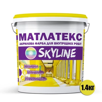 Краска акриловая водно-дисперсионная Матлатекс SkyLine 1.4 кг
