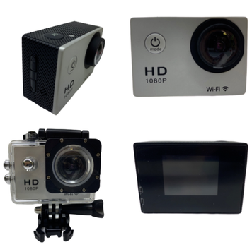 Экшн-камера с водонепроницаемым чехлом Action Camera SJ400 WiFi Sports HD DV 1080P FULL HD Серебристый
