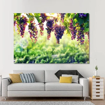 Картина на холсте Сочный виноград 60*40 см (Код товара:00046)