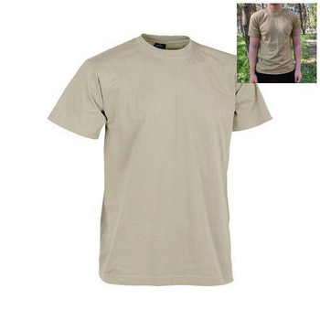 Тактическая футболка Flas-3; XL/54р; Стрейч-кулир. Кайот. Армейская футболка Флес. Турция.