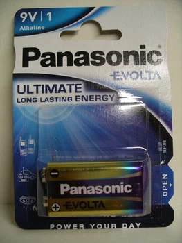 Батарейка Panasonic EVOLTA Крона 9V 6LR61 Alkaline