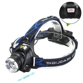Ліхтар на чоло Police 6699/204C-T6, ЗУ mircoUSB, 2x18650, zoom, Box