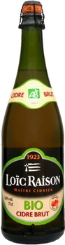 Сидр Loic Raison Cider Bio Brut яблочный сухой 4.5% 0.75 л (3256550221052)