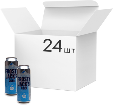 Упаковка сидра Frosty Jack's яблочный 7.5% 0.5 л x 24 шт (5012136002709)