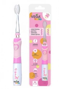 Ультразвуковая зубная щетка Vega VK-400 Pink для детей