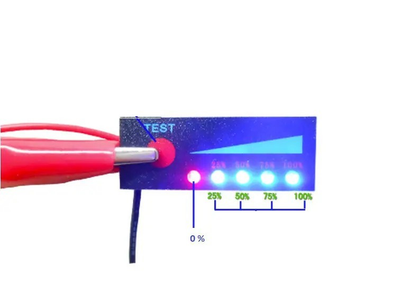 LED индикатор заряда/разряда аккумуляторов li-ion / Li-pol 7S 24V