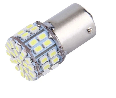 Светодиодная лампа с цоколем 1156 BA15s P21W 50 SMD 3020 12V со смещённым контактом Белая Autoexpect (11495)