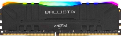 Оперативная память Micron Crucial Ballistix Black DDR4-3600 8GB RGB CL16 (BL8G36C16U4BL)