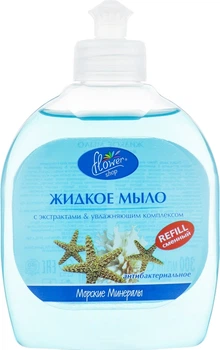 Рідке мило антибактеріальне "Морські мінерали" - Flower Shop (запасний блок) 300ml (369235-54230)