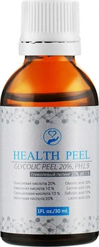 Гліколевий пілінг 20% - Health Peel Glycolic Peel, pH 1.9 30ml (829392-26133)