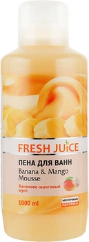 Пена для ванны - Fresh Juice Banana and Mango Mousse 1000ml (60271-18690)