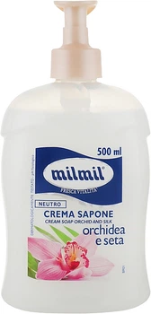 Жидкое крем-мыло "Орхидея и шелк" с дозатором - Mil Mil 500ml (845747-42734)