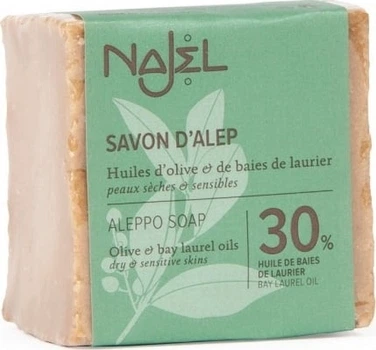 Мыло алеппское - Najel Savon D'alep Aleppo Soap 30 % 185g (818749-32254)