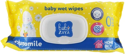 Влажные салфетки "Ромашка", 120шт - Baby Zaya 120шт (980413-44838)