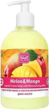 Жидкое крем-мыло "Дыня и манго" - Bioton Cosmetics Active Fruits Melon & Mango Soap 500ml (409161-55009)
