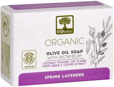 Натуральное оливковое мыло с экстрактом кофе - BIOselect Spring Lavender Olive Oil Soap 80g (578275-27145)