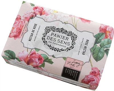 Экстра-нежное мыло масло ши "Роза" - Panier Des Sens Extra Gentle Natural Soap with Shea Butter Rose Nectar 200g (879524-51684)