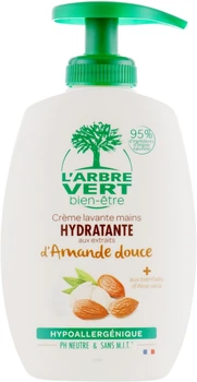 Крем-мило для рук "Миндаль" - L'Arbre Vert Hand Wash Almond Bio (з дозатором) 300ml (583579-31098174)