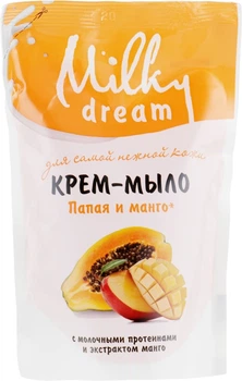 Жидкое мыло "Папайя и манго" (дой-пак) - Milky Dream 500ml (446409-27936)