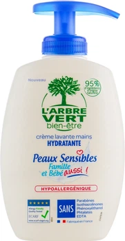 Крем-мило для чутливої ​​шкіри - L'Arbre Vert Family & Baby Sensitive (з дозатором) 300ml (583571-33282)