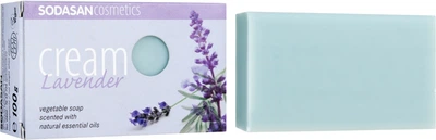 Мило-крем для обличчя - Sodasan Cream Lavender Soap 100g (197055-6800)