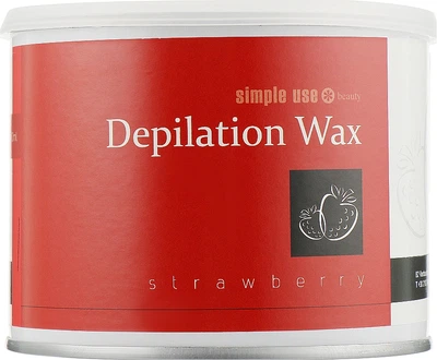 Теплый воск для депиляции в банке "Клубника" - Simple Use Beauty Depilation Wax 800ml (1004581-44071)