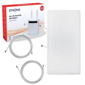 4G WI-FI роутер Strong 300 с панельной MIMO антенной LTE 2*24 дБи