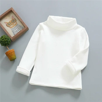 Гольф детский однотонный теплый Baby Basic Белый 120см 13040