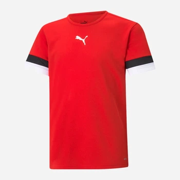 Подростковая футболка для мальчика Puma teamRISE Jersey Jr 70493801 158-164 см Red-Black-White (4063699208573)