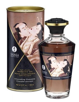 Їстівна масажна олія, що зігріває Shunga Aphrodisiac Warming Oil Chocolate 100 мл