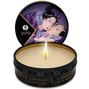 Массажная свеча Shunga Mini Massage Candle Exotic Fruit 30 мл с ароматом экзотических фруктов