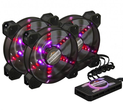 Система охлаждения Frime набор RGB-вентиляторов + Fun hub + ДУ Frime Iris Flicker KIT (IRISFLICKERKIT)